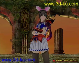 数码少女人物+场景模型下载的图片