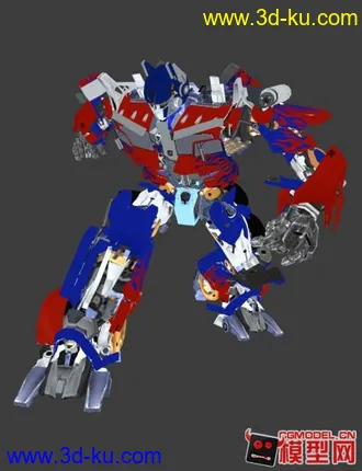 3D打印模型新人~俗气上传（擎天柱）希望大家慷慨下~谢谢！的图片