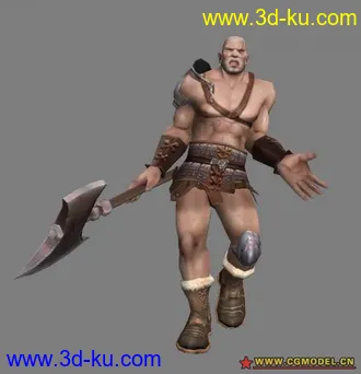 3D打印模型刀斧手带动画的图片