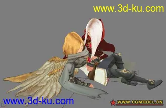 3D打印模型阿尔洁塔和杰兰特，最后BOSS过后的造型的图片