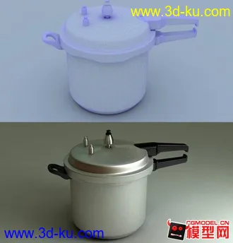 3D打印模型自己做的一个高压锅的图片