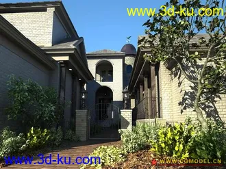 3D打印模型一个欧式的场景..的图片