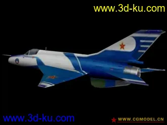 3D打印模型J-7 GB 八一表演队 涂装的图片