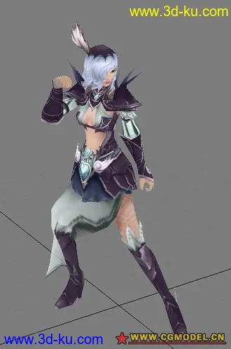 3D打印模型ALEXANDRA角色+11个动作集合的图片