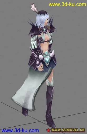 3D打印模型ALEXANDRA角色+11个动作集合的图片