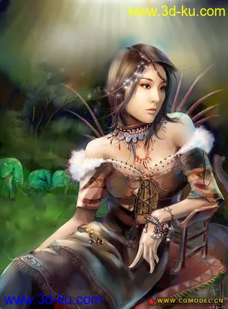 3D打印模型两个魔女角色！绝对精品！顶上去！的图片