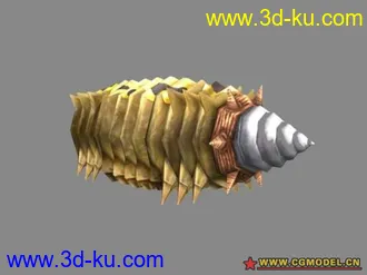 3D打印模型光明战记 - 旋转肥蚯蚓的图片