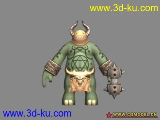 3D打印模型光明战记 - 铁锤牛角怪的图片