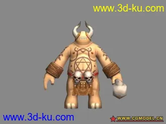 3D打印模型光明战记 - 牛角怪的图片