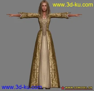 3D打印模型加勒比海盗_Elizabeth的图片