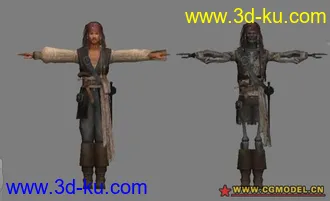 3D打印模型加勒比海盗_Jack的图片