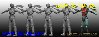 3D打印模型假面超人的图片
