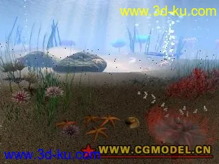 3D打印模型海底世界场景的图片
