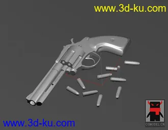 3D打印模型左轮枪的图片