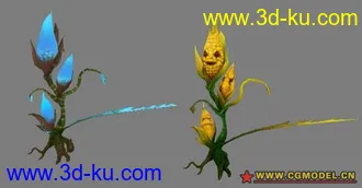 3D打印模型永恒之塔--可爱怪物（玉米怪OR花妖）的图片