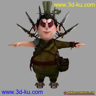 3D打印模型完美功夫小武源文件的图片