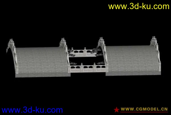 一座拱桥模型的图片1