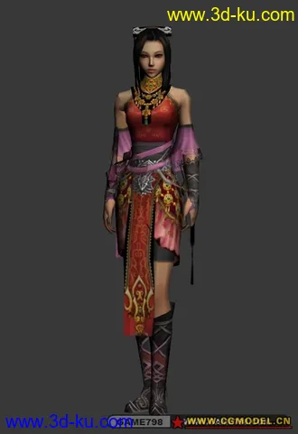 剑侠3的女人物模型的图片