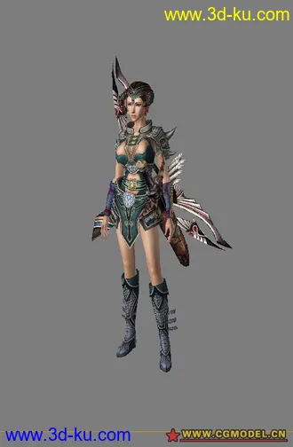 3D打印模型龙女战士的图片