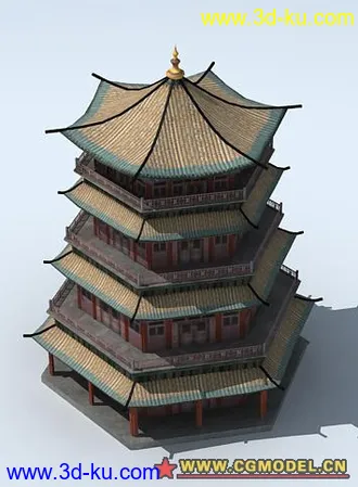 3D打印模型塔 古建 原创塔的图片