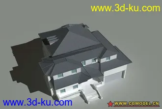3D打印模型别墅 现代别墅 原创设计的图片