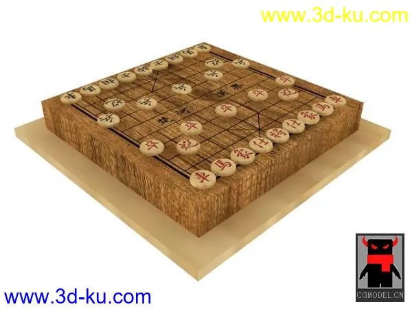 【原创】中国象棋（单贴图Max9+OBJ格式）模型的图片1