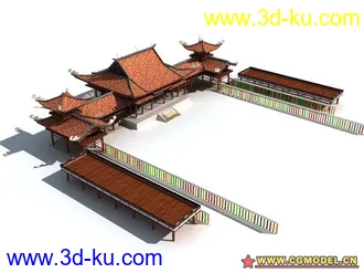 宫殿 皇宫 古建 原创模型的图片