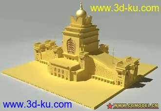 3D打印模型宫殿 教堂 圣地 原创设计的图片