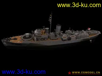 3D打印模型老式战舰的图片