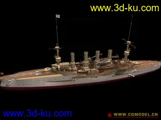 3D打印模型老式战舰2的图片