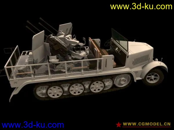 防空战车一款模型的图片1