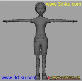 3D打印模型小女孩的图片