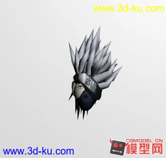 3D打印模型帅气卡卡西头模（原创，带贴图）的图片