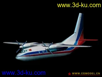 3D打印模型解放军空军 （运输机系列）Y-7 民用涂装的图片