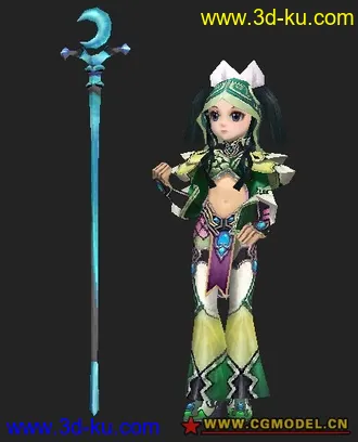 3D打印模型武林外传小女孩的图片