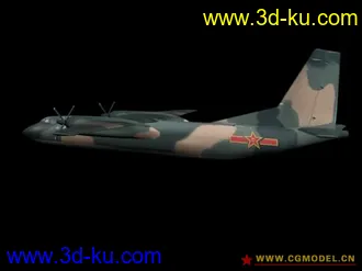 3D打印模型解放军空军 （运输机系列）Y-7 迷彩涂装的图片