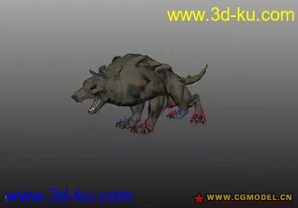 3D打印模型wolf beast的图片