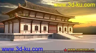 古建模型的图片