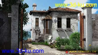 3D打印模型海景房的图片