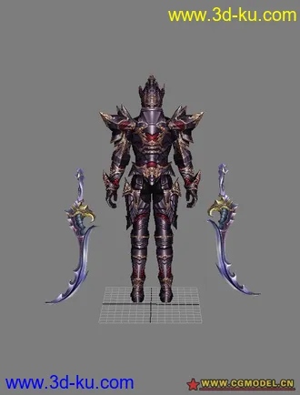 3D打印模型带武器的神泣角色的图片