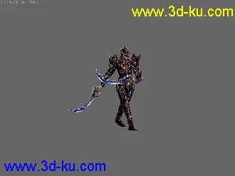 3D打印模型带武器的神泣角色的图片