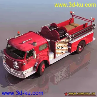 3D打印模型救火车的图片