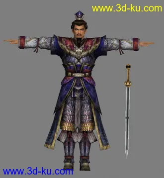 3D打印模型曹操骨骼动画的图片