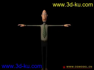 很牛的老头绑定模型的图片