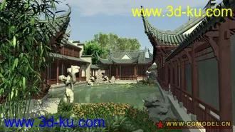 3D打印模型公园一角的图片
