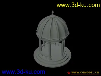 3D打印模型亭子【原创】的图片