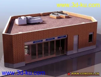 3D打印模型现代建筑底商商铺的图片