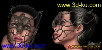 3D打印模型蜘蛛美女的图片