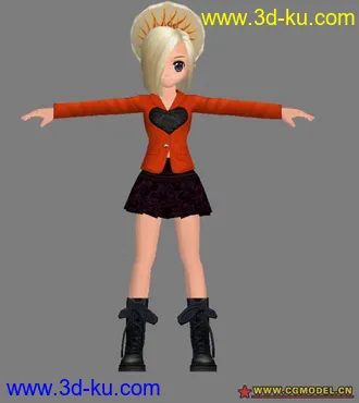 3D打印模型卡通MM的图片