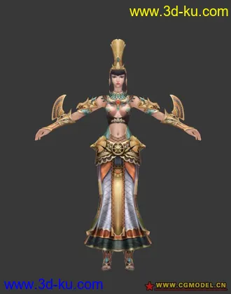 王者世界的女角色模型的图片